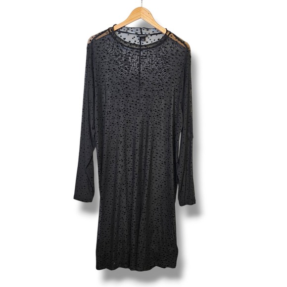 torrid Dresses & Skirts - Torrid Black Mesh Sheer Dress 3X Star Celestial Whimsigoth Witchy Emo Alt Grunge